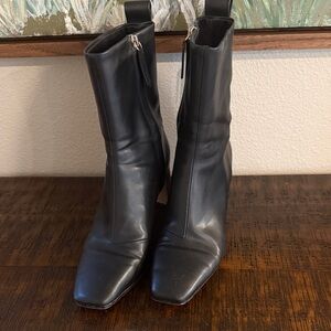 H&M Sleek Black Heeled Boots